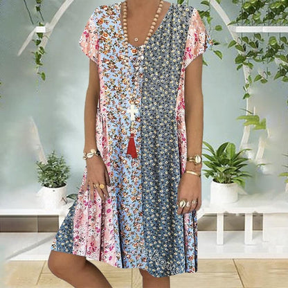 NOA I BOHO-SOMMERKLEID MIT BLUMENPRINT
