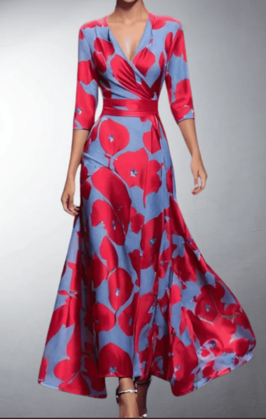 Flora Blumenmaxikleid