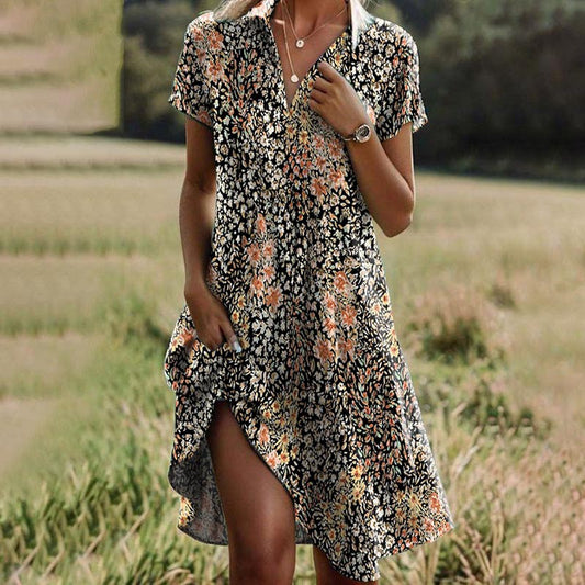 Clara - Vintage Kleid mit Blumenmuster