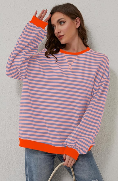 KARLA I GESTREIFTER PULLOVER