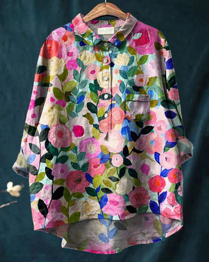 Vivienne | Vintage Floral Blouse