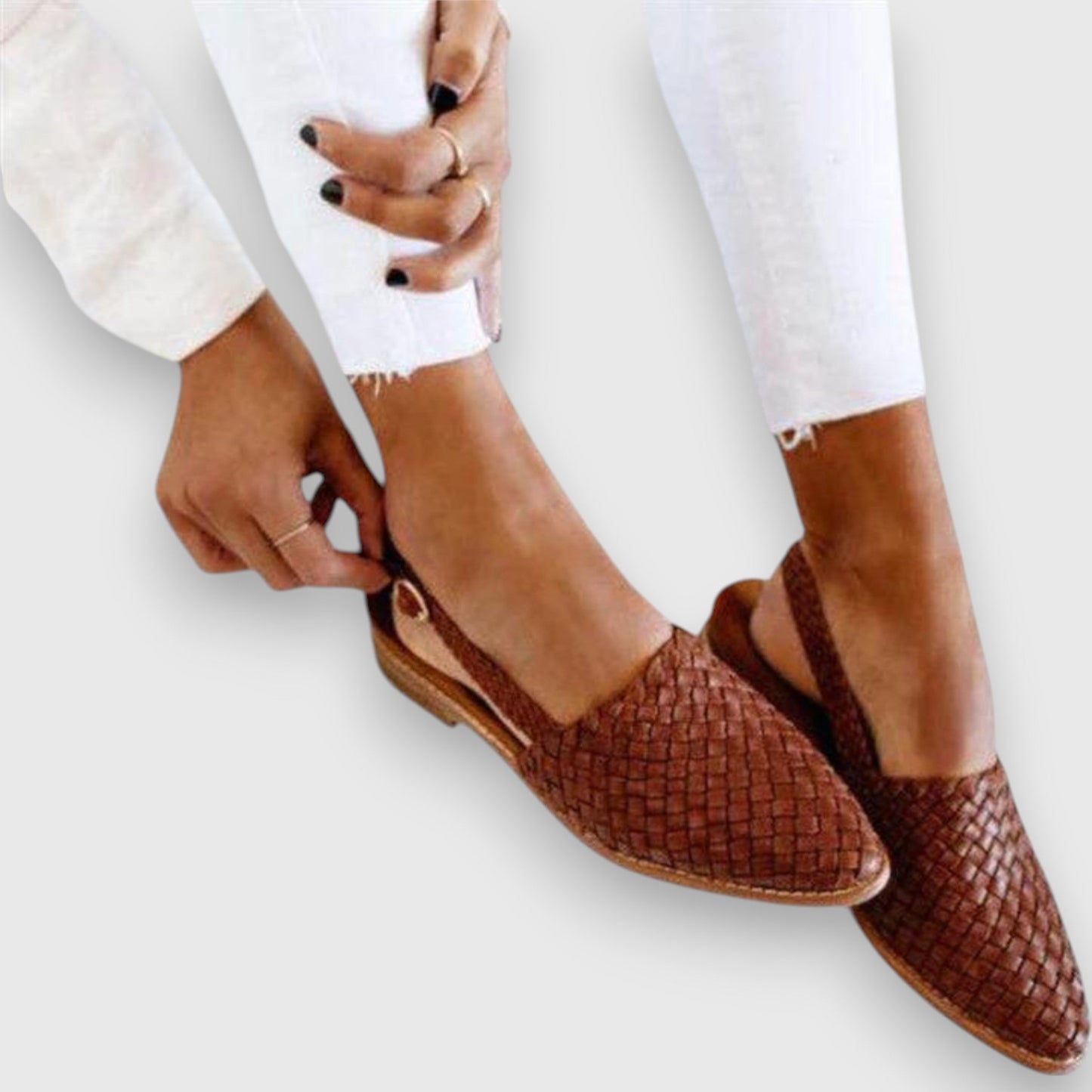 IRMENTRAUD I ELEGANTE GEWEBTE SANDALEN