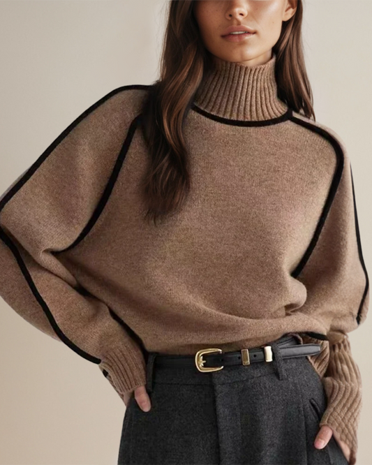 INES I ROLLKRAGEN-PULLOVER