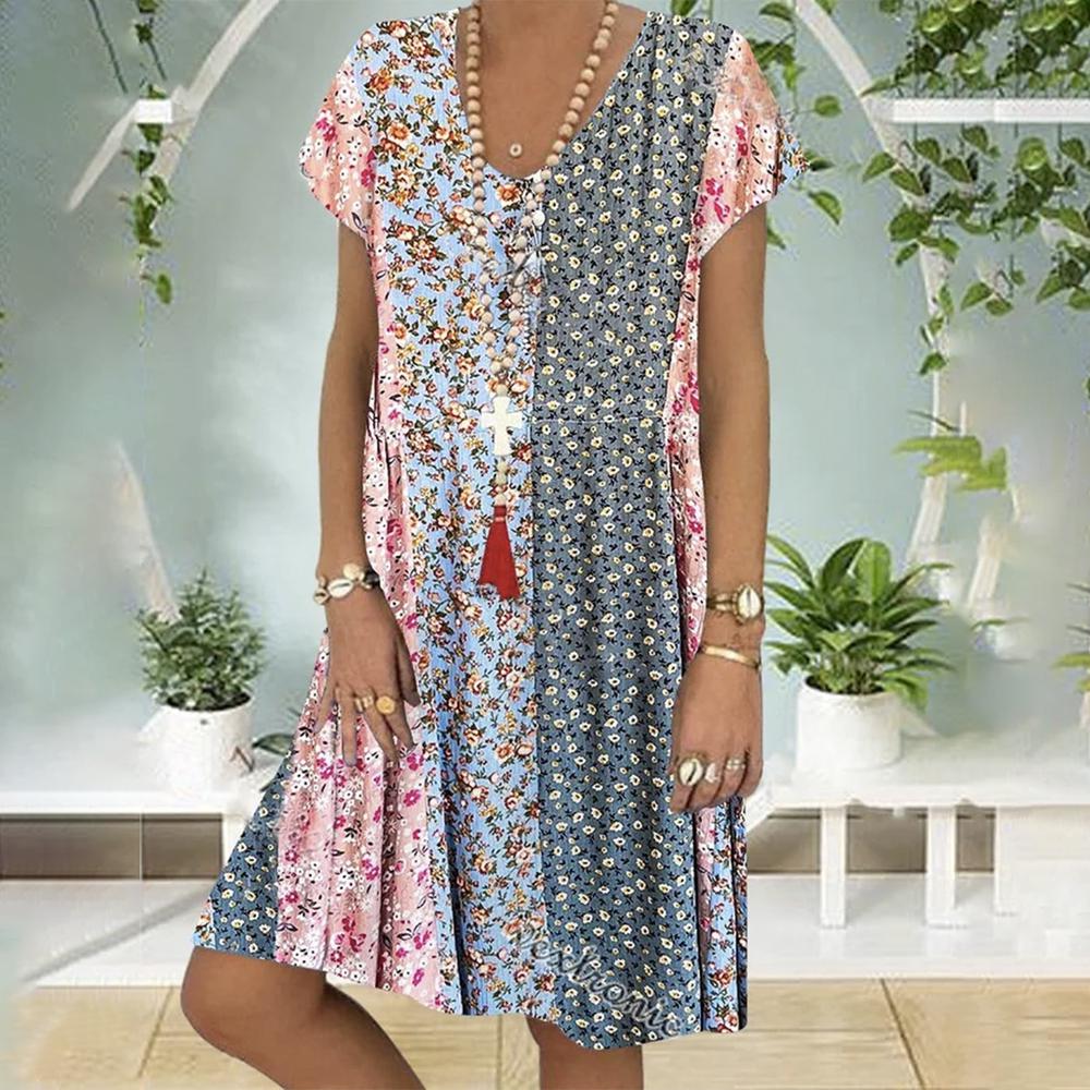 NOA I BOHO-SOMMERKLEID MIT BLUMENPRINT