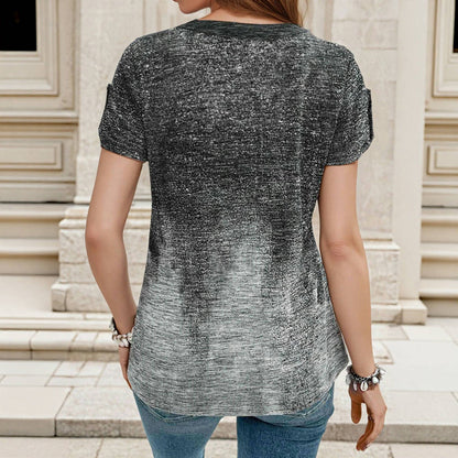 Vintage-Bluse Mit Farbverlauf