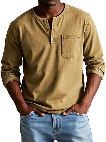 ROLAND I LÄSSIGES HENLEY-LANGARMSHIRT