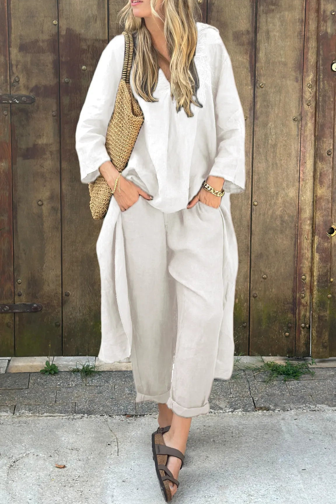 GILTRUD I STYLISCHES LOCKERES OBERTEIL & HOSEN-SET