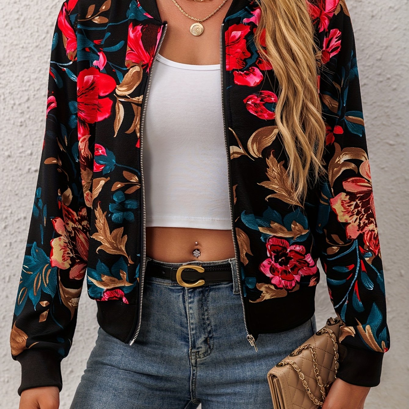 URSZULA I KLASSISCH GEBLÜMTE JACKE