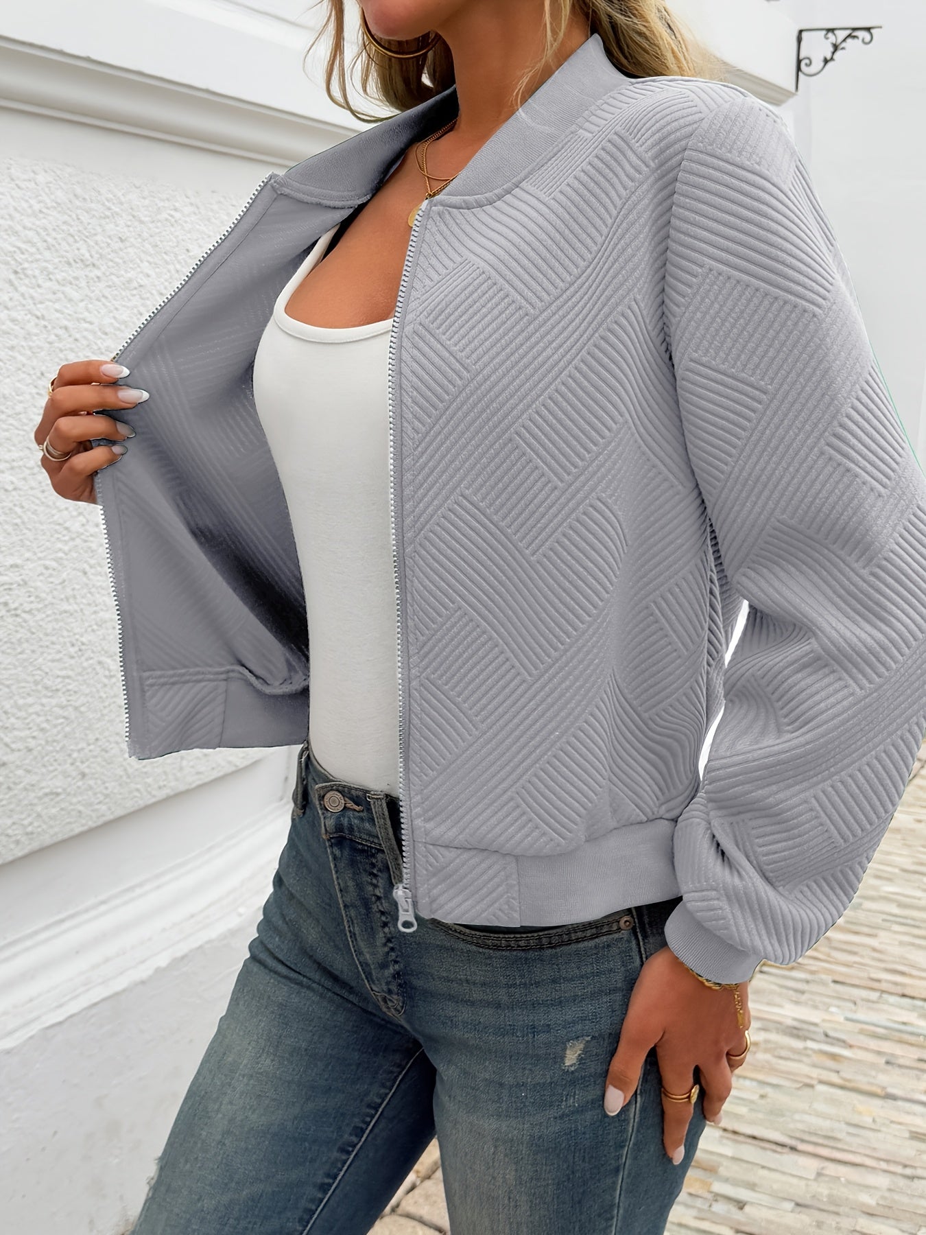 SIBILLA I ELEGANTE GEMUSTERTE JACKE