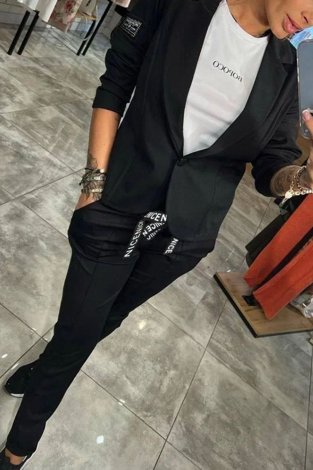 LIUTGARD I GEMÜTLICHES BLAZER-UND-HOSEN-SET