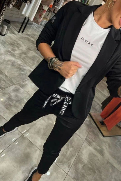 LIUTGARD I GEMÜTLICHES BLAZER-UND-HOSEN-SET