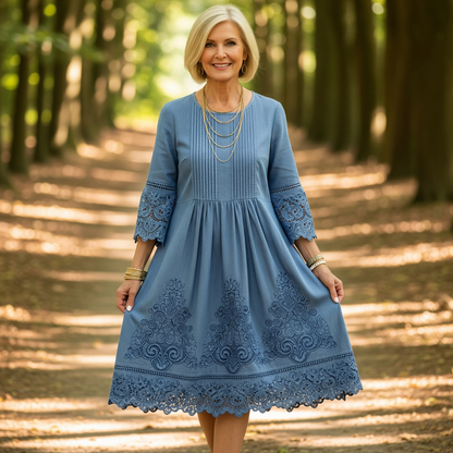 ADELINDE I VIELSEITIGES MIDIKLEID MIT 3/4-ÄRMELN