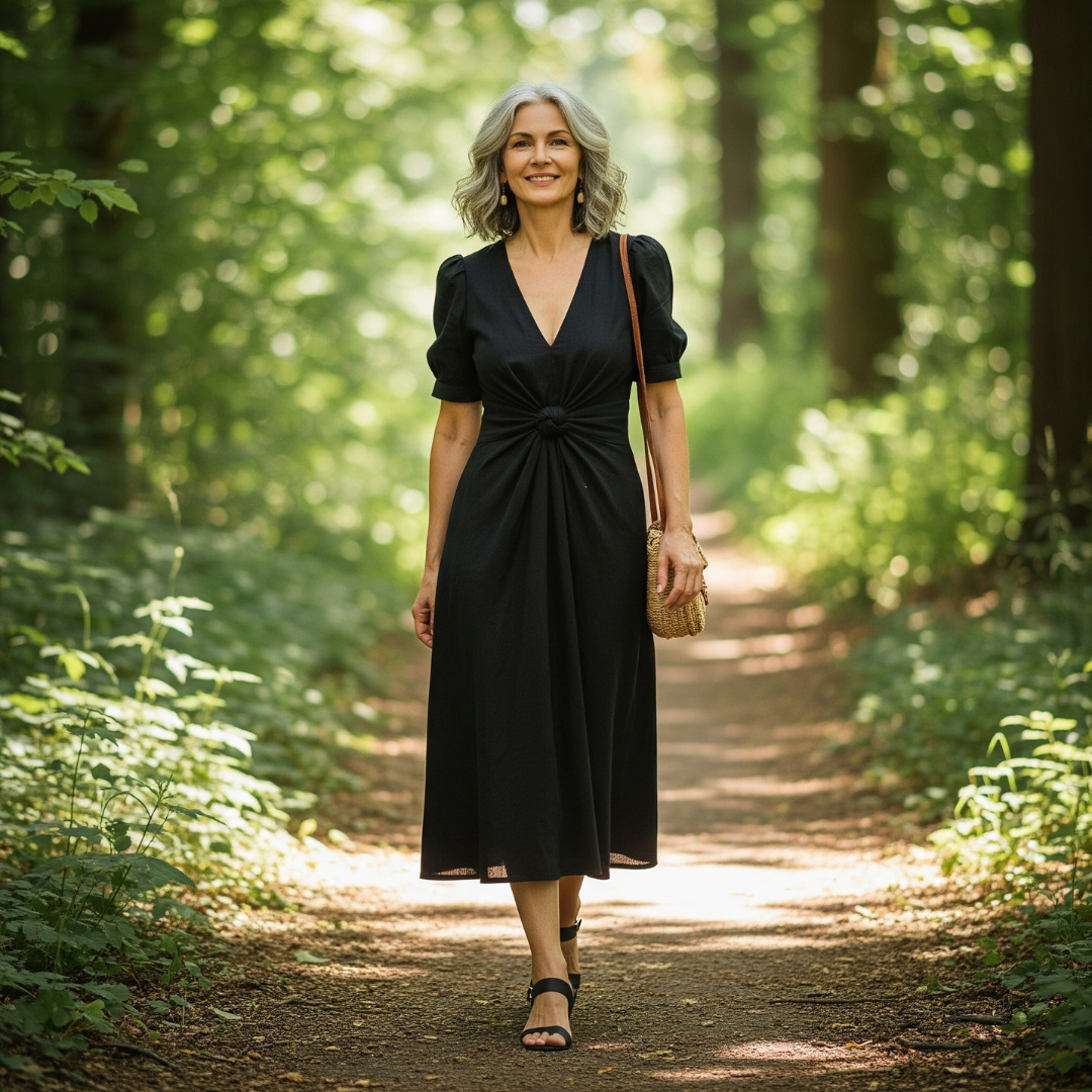 EMILIANE I LUXURIÖSES MIDIKLEID