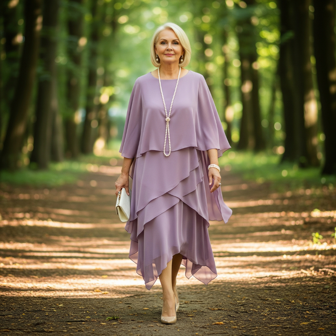 EMERENZA I MODISCHES GESTUFTES MIDIKLEID