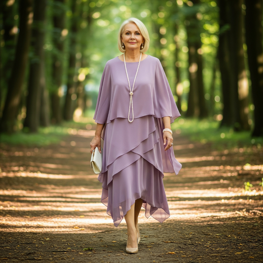 EMERENZA I MODISCHES GESTUFTES MIDIKLEID