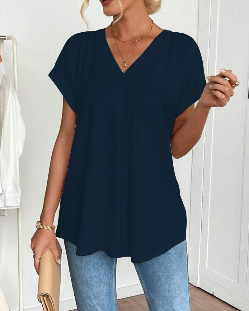 Lena | Classic Short Sleeve Blouse