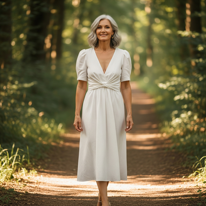 EMILIANE I LUXURIÖSES MIDIKLEID