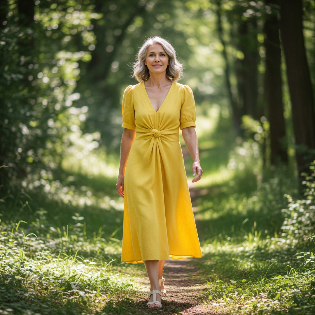 EMILIANE I LUXURIÖSES MIDIKLEID