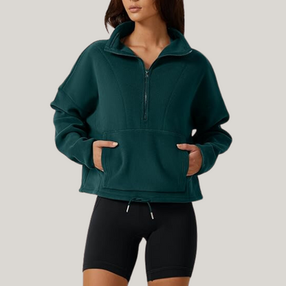 RITA I FLEECE-PULLOVER MIT REISSVERSCHLUSS