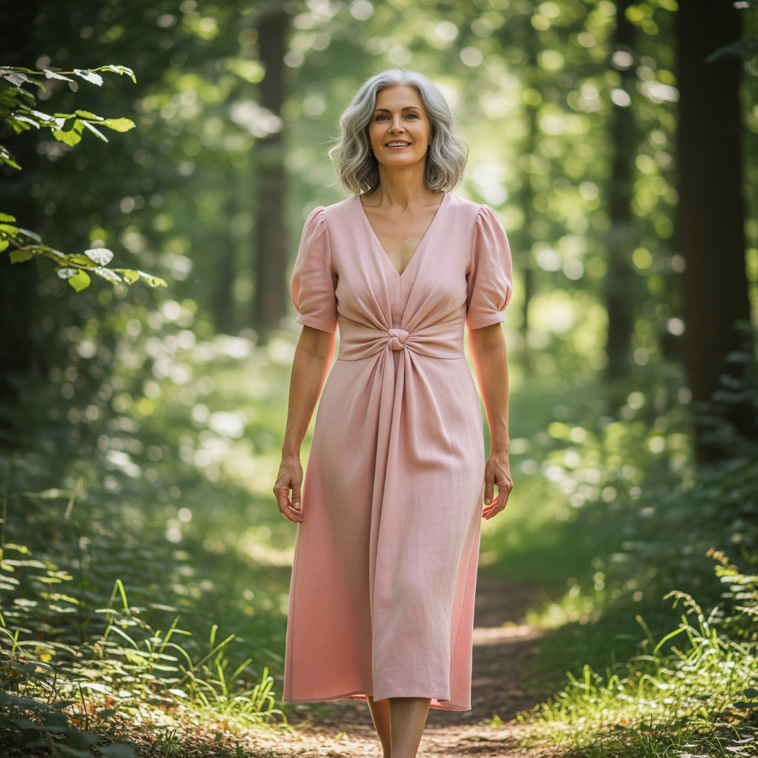 EMILIANE I LUXURIÖSES MIDIKLEID