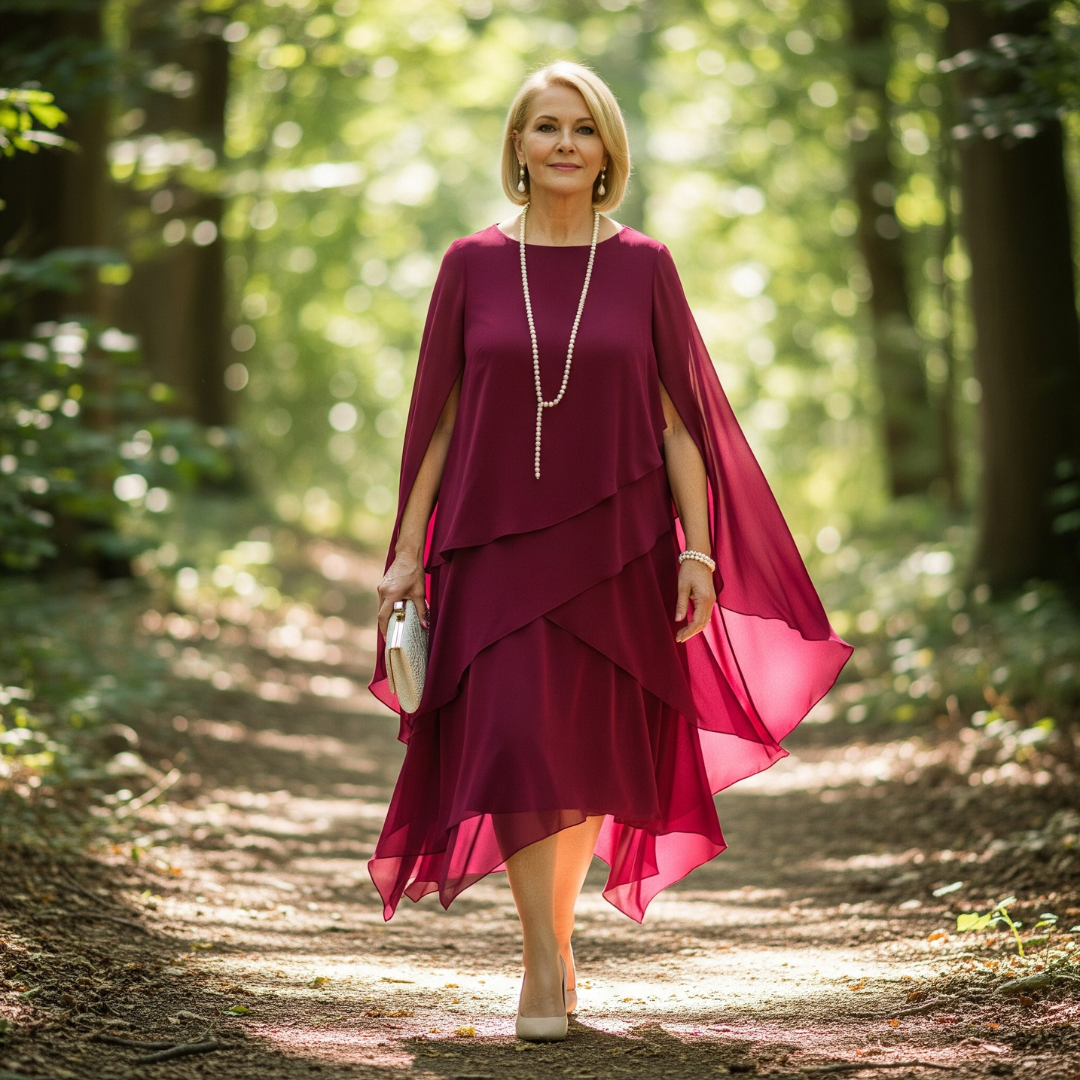 EMERENZA I MODISCHES GESTUFTES MIDIKLEID