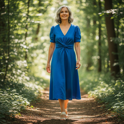 EMILIANE I LUXURIÖSES MIDIKLEID