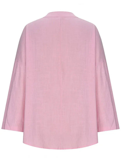 Lina – Lockeres Strandshirt mit langen Ärmeln