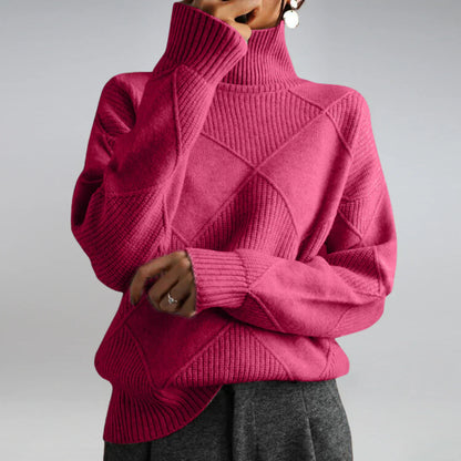 GISELLA I ROLLKRAGENSTRICKPULLOVER