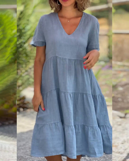 Elodie – Leinen-Cotton Kleid