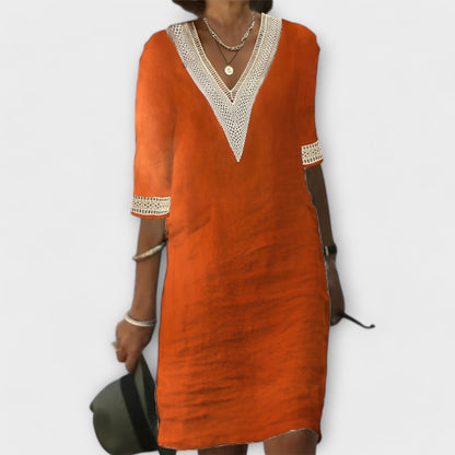 TINA I STILVOLLES LEINENKLEID