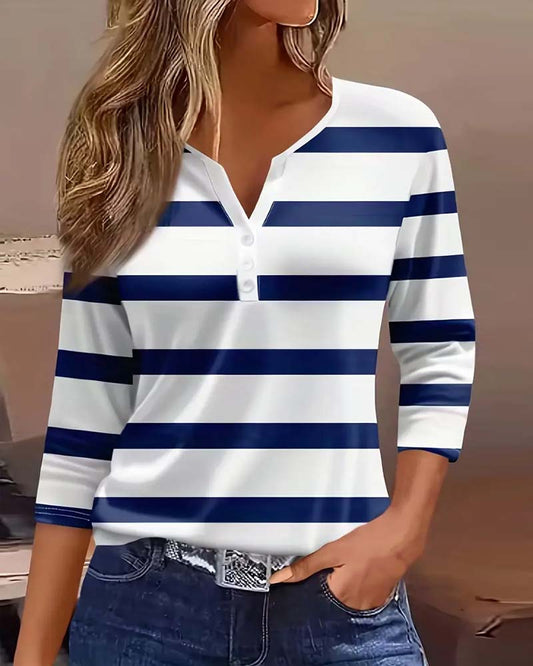 Nina | Elegant Striped Blouse