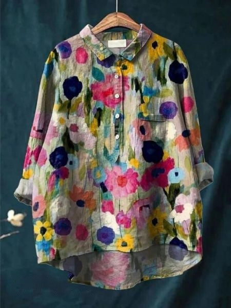Vivienne | Vintage Floral Blouse