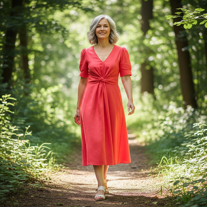 EMILIANE I LUXURIÖSES MIDIKLEID