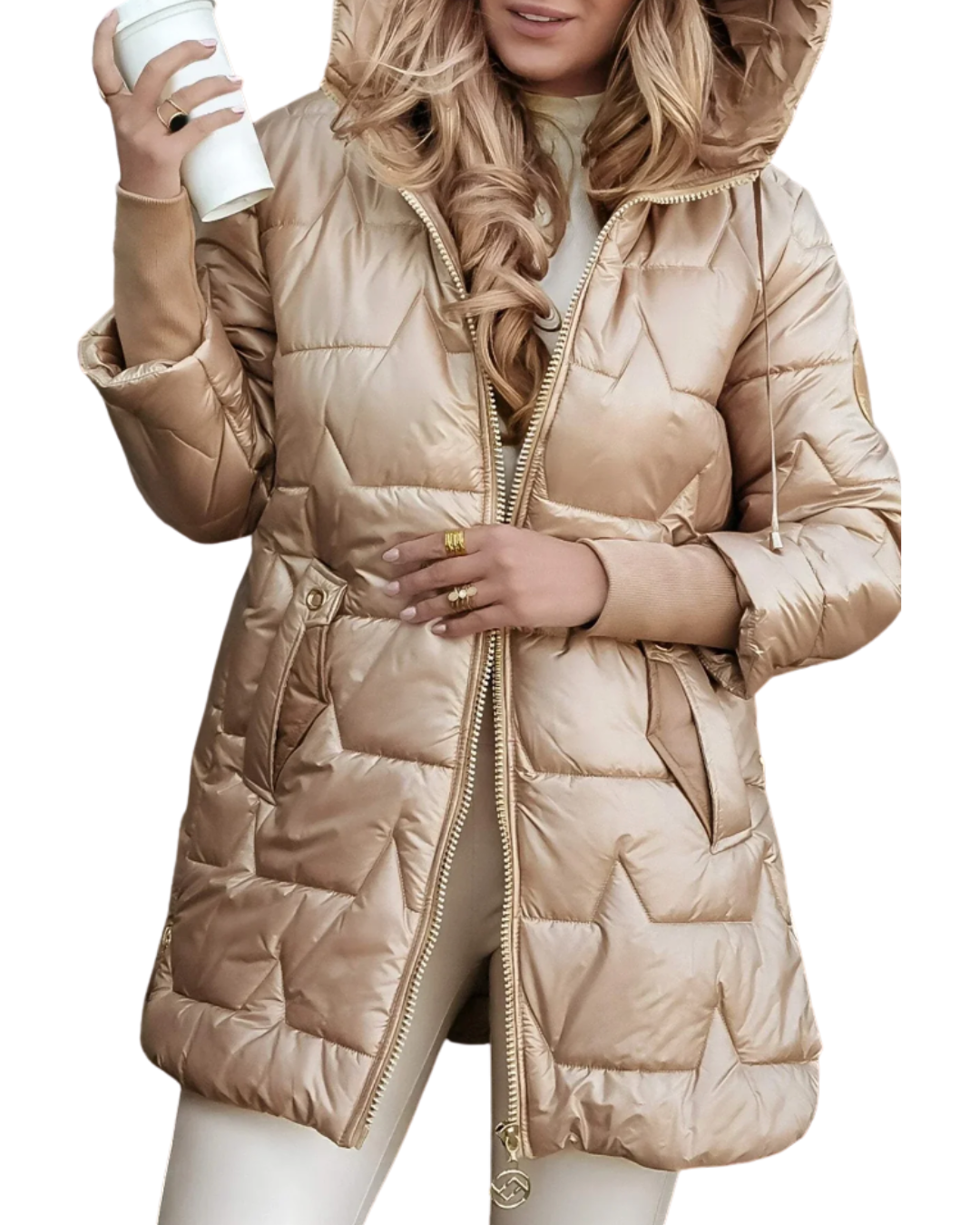HARPER I GESTEPPTE WINTERJACKE MIT KAPUZE