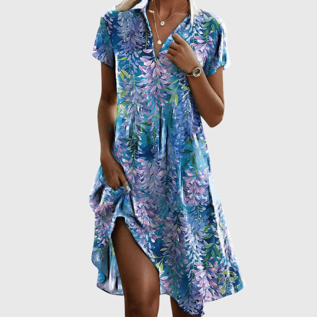 GERALDINE I KLEID MIT ETHNISCHEN MUSTERN