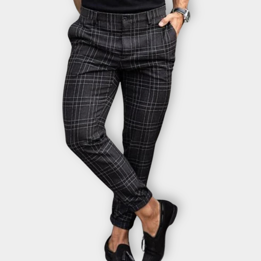 KARL I KARIERTE SLIM FIT HOSE