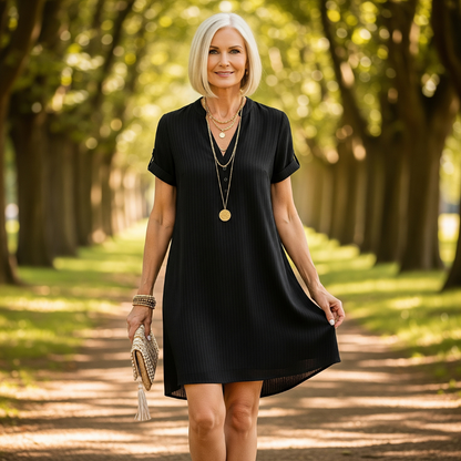 ETHELINA I MINIKLEID MIT V-AUSSCHNITT