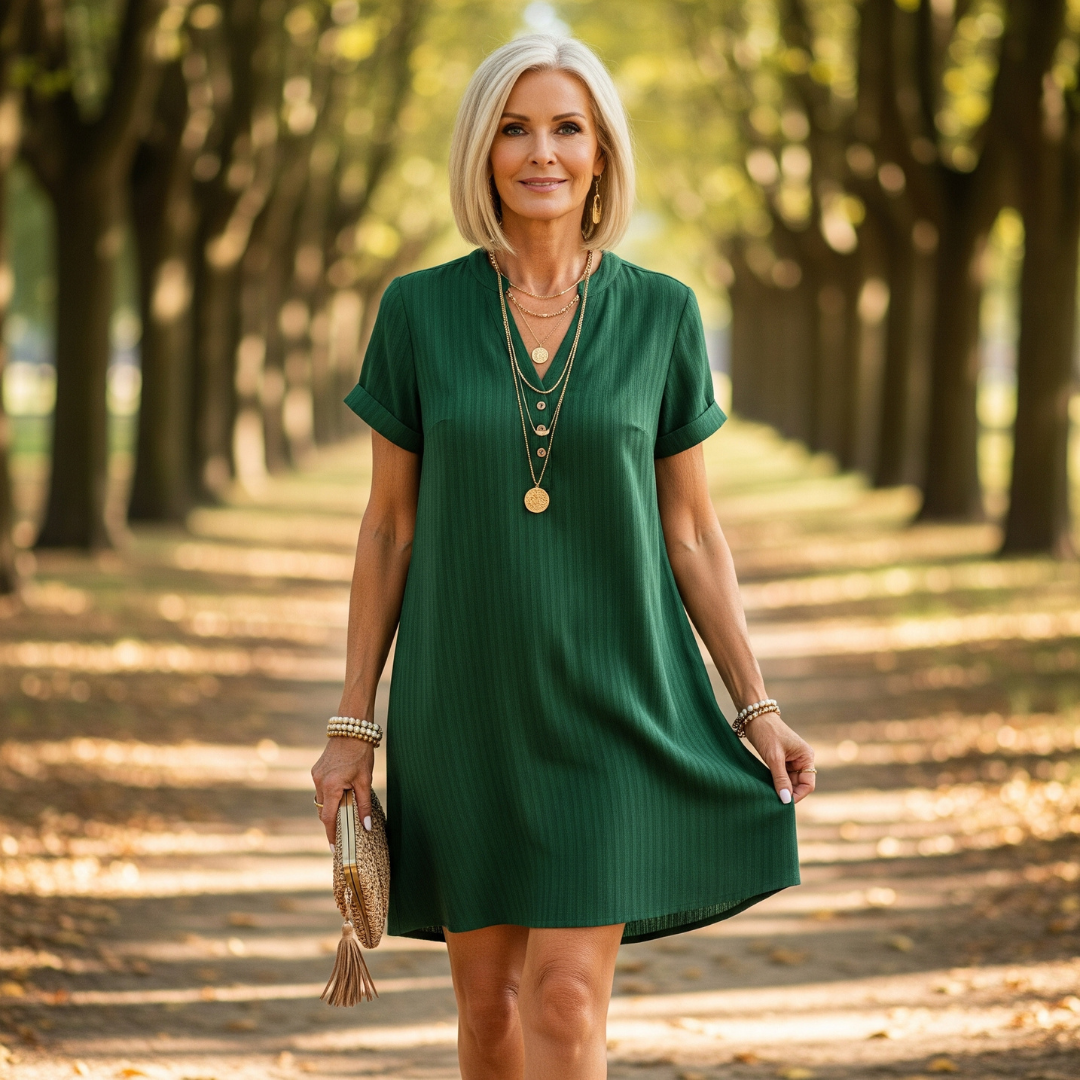 ETHELINA I MINIKLEID MIT V-AUSSCHNITT