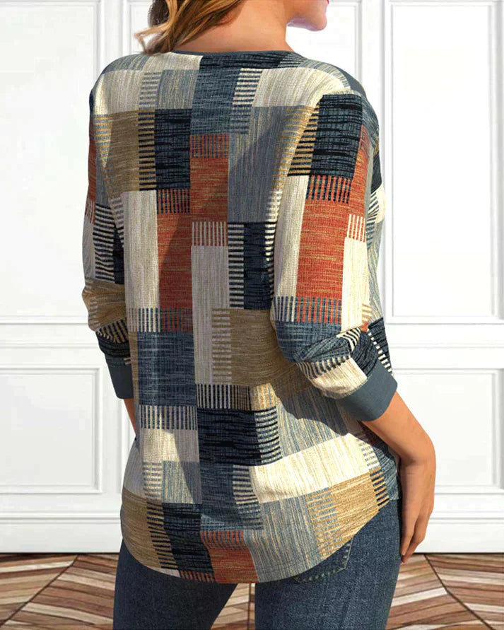 Nora | Geometric Print Top