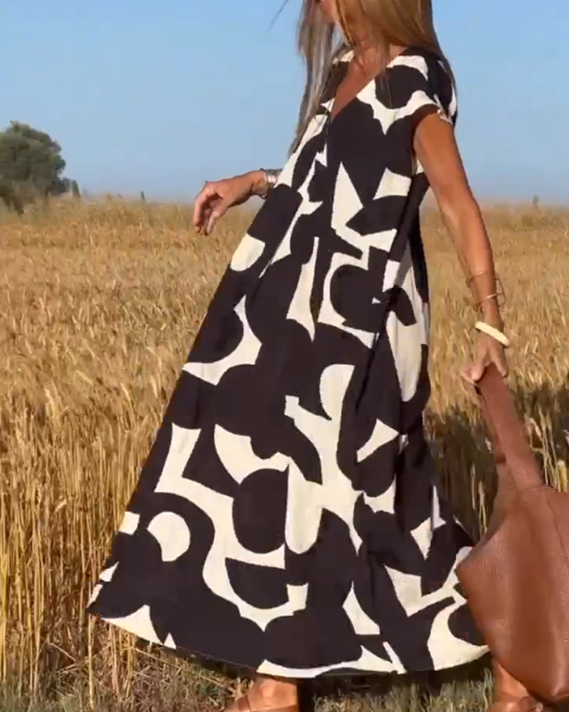 Lässiges Abstraktes Kleid Alvina™