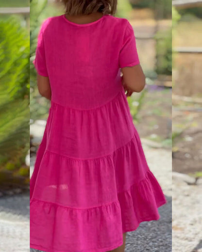 Elodie – Leinen-Cotton Kleid