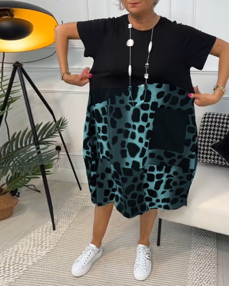 Tessa – Lässiges Kleid mit Rundhalsausschnitt