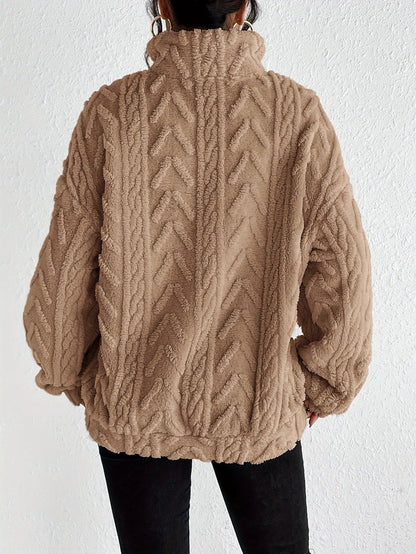 ROSWITHA I FLEECE-STRICKPULLOVER