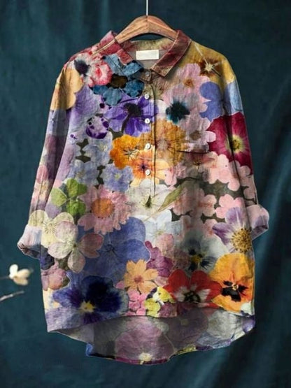 Vivienne | Vintage Floral Blouse