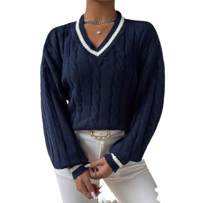 CLARISSA I V-AUSSCHNITT STRICKPULLOVER