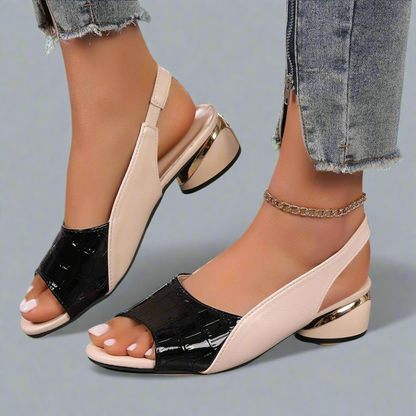 ADELHILD I LUXURIÖSE PEEP-TOE-SANDALEN