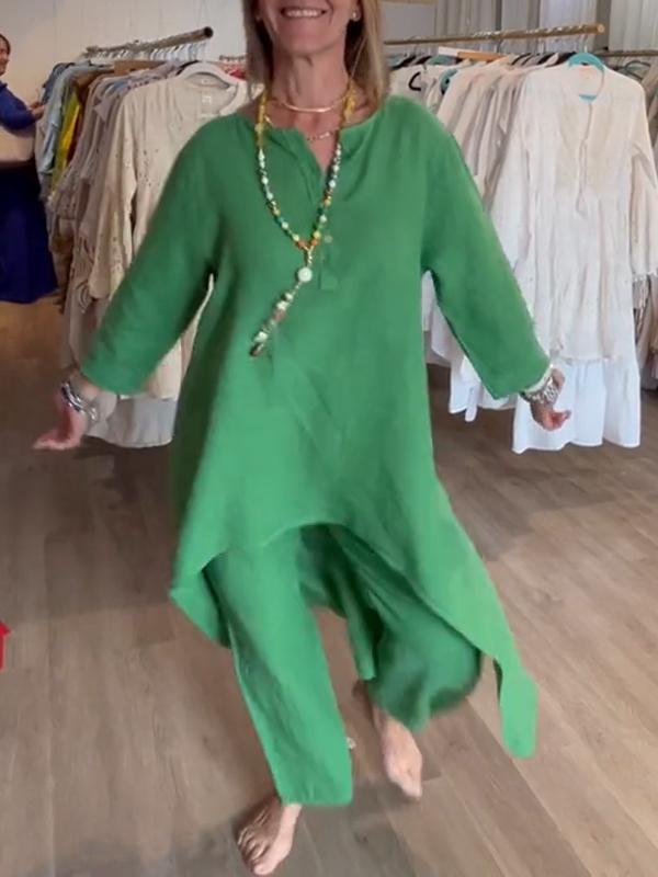 HERLIND I BEQUEMES SET AUS BLUSE UND HOSE