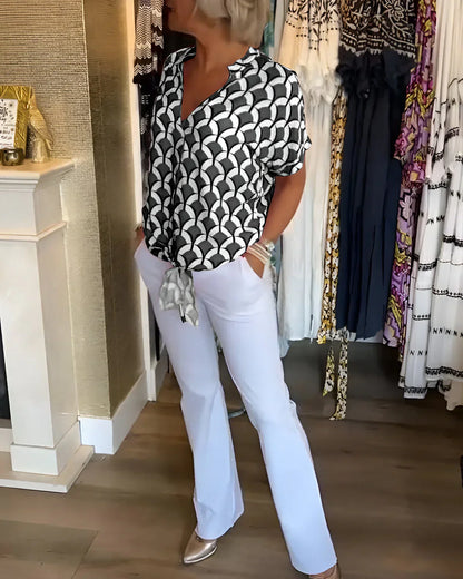 SOLVEIG I STYLISCHE BEDRUCKTE BLUSE