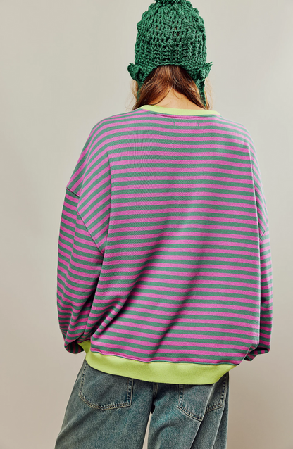 KARLA I GESTREIFTER PULLOVER
