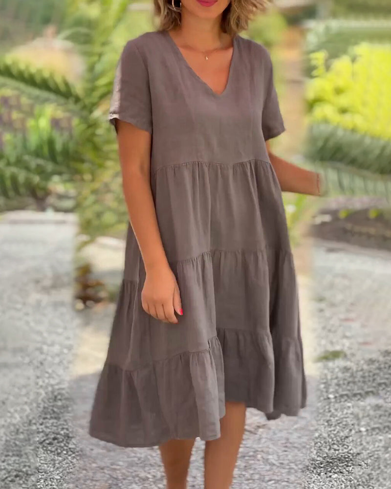 Elodie – Leinen-Cotton Kleid